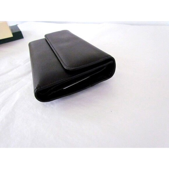 Vintage Dopp All Leather Black Checkbook Wallet Large Deadstock New in Boz - Picture 7 of 16